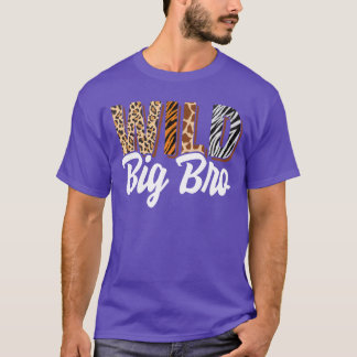 Wilder großer Bruder Zoo Bornwo sei Wild Geburtsta T-Shirt