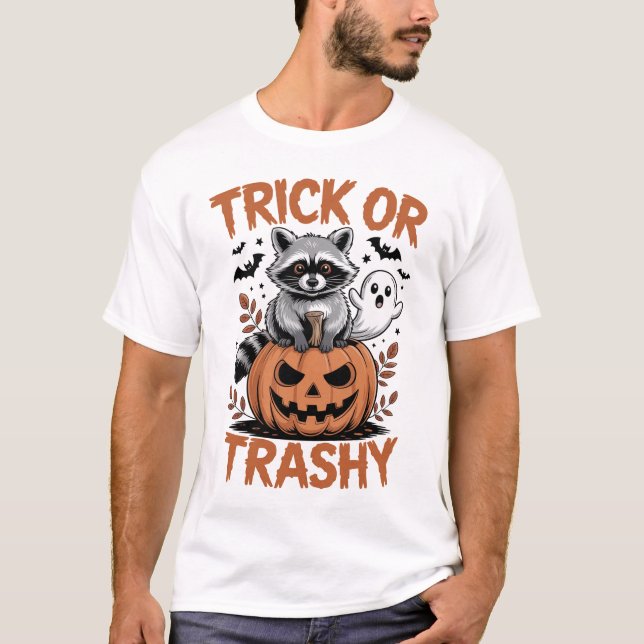Wilder Halloween-Streich oder Müll T-Shirt (Vorderseite)