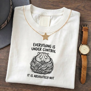 Wilder Hamster Lustiger Kontroll-Humor-Zitat-T-Shi T-Shirt