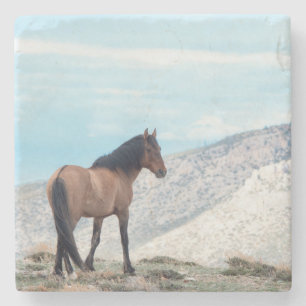 Wilder Hengst Mustang Steinuntersetzer
