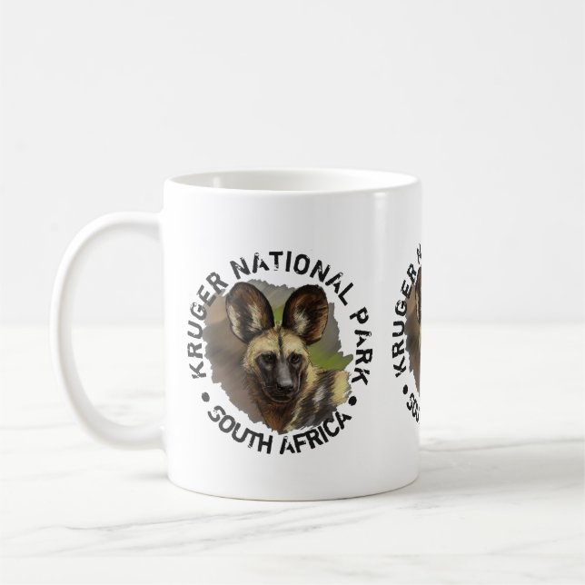 Wilder Hund Kaffeetasse (Links)