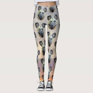 Wilder Hund von Sunrise Afrikanischer Wildhund bed Leggings