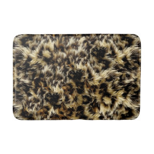 Wilder Imitat-Pelz-Leopard-Art-Camouflage-Druck Badematte