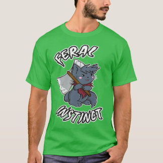 Wilder Instinkt Barbarian Video Gamer T-Shirt