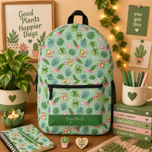 Wilder Kaktus-Muster Bedruckter Rucksack