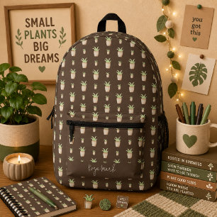 Wilder Kaktus-Musterdruck-Rucksack Bedruckter Rucksack