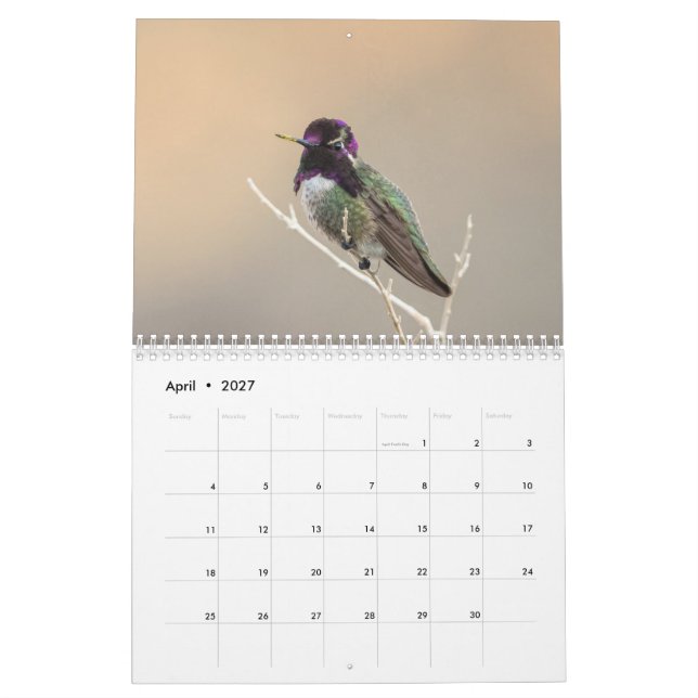 Wilder Kalender des Vogel-2018 (Apr 2027)