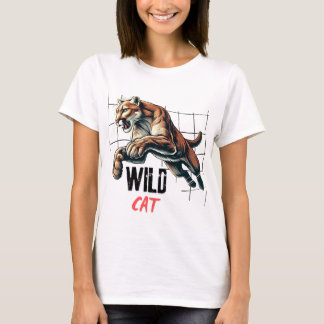 Wilder Katz Tiger T-Shirt