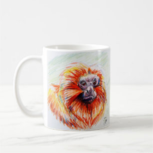 Wilder Kind Löwe Affe Tasse