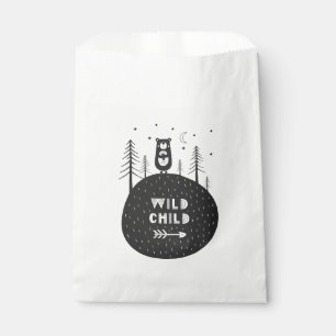 Wilder Kinderbär im Abend-Wald - Geschenk für Tasc Geschenktütchen