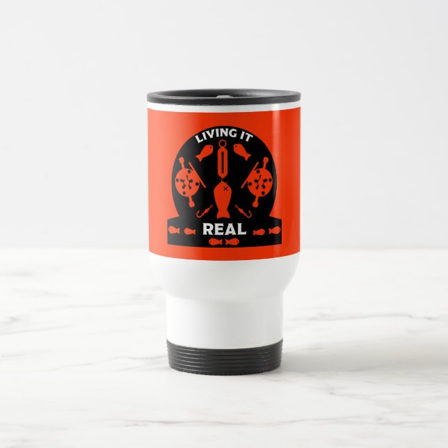 Wilder Lachs Reisebecher (Mittel)