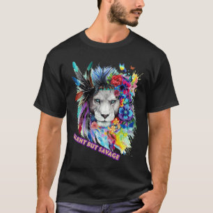 Wilder Löwe Aufkleber T-Shirt