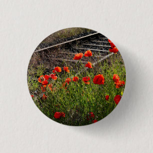 Wilder Mohn Button