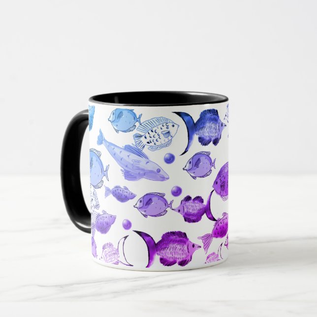Wilder Ozean Tasse (Vorderseite Links)