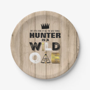 Wilder Pappteller 7" König Of The Wild
