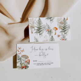 Wilder Pilz fallen, wie groß der Mama-Bauch Begleitkarte