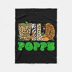 Wilder Ppy Zoo Safari Tier Geburtstags-Matching-Fa Fleecedecke