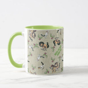 Wilder Rumpus-Feiertagsmuster Tasse