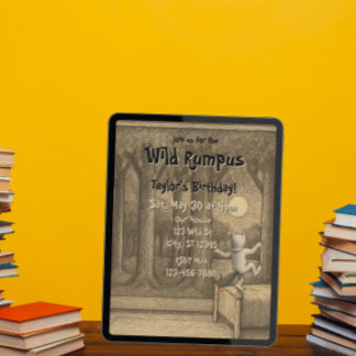 Wilder Rumpus-Geburtstag Einladung