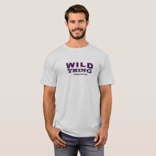Wilder Sache-T - Shirt mit Opossum und Logo