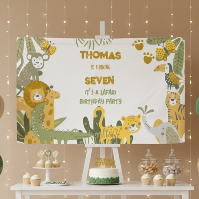 Wilder Safari-Kindergeburtstag Banner (Von Creator hochgeladen)