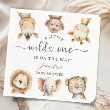 Wilder Safari-Tiere Baby Shower