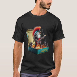 Wilder Sardinen-Rockstar-Rebell-Punk-Vibes-Explosi T-Shirt