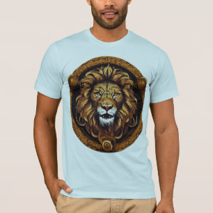Wilder Schlangenkönig Löwe – Stilisiertes Vector T T-Shirt