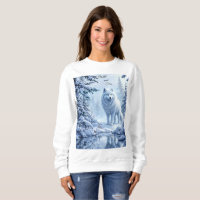 Wilder Schnewolf Raubtier Natur Winterkunst