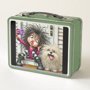 "Wilder Selfie Spaß - Metalldose für Kinder & Spaß Metall Brotdose