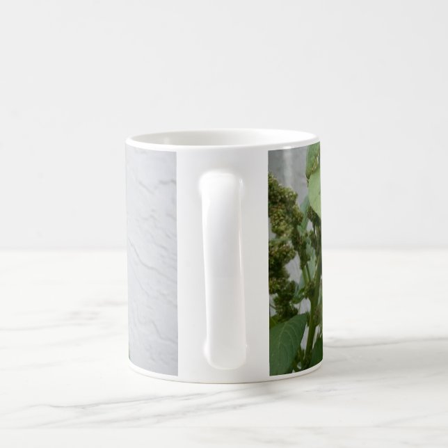Wilder Spinats-klassische weiße Tasse (Henkel)