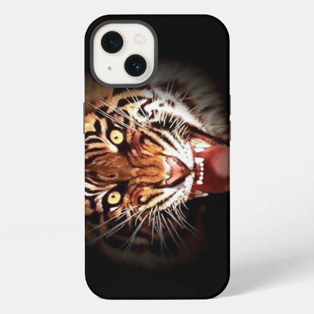 Wilder Sumatranischer Tiger iPhone Hülle (Rückseite)