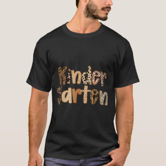 Wilder Tier-Safari-Kindergartenlehrer Rücken T-Shirt