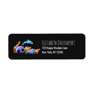 Wilder Tierherde Farbenfrohe Wasserfarbe