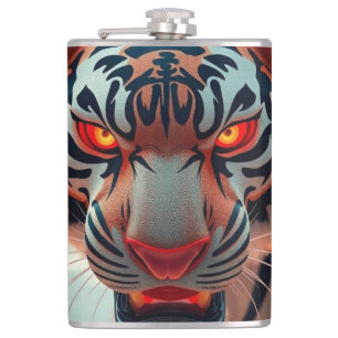 Wilder Tiger Flachmann
