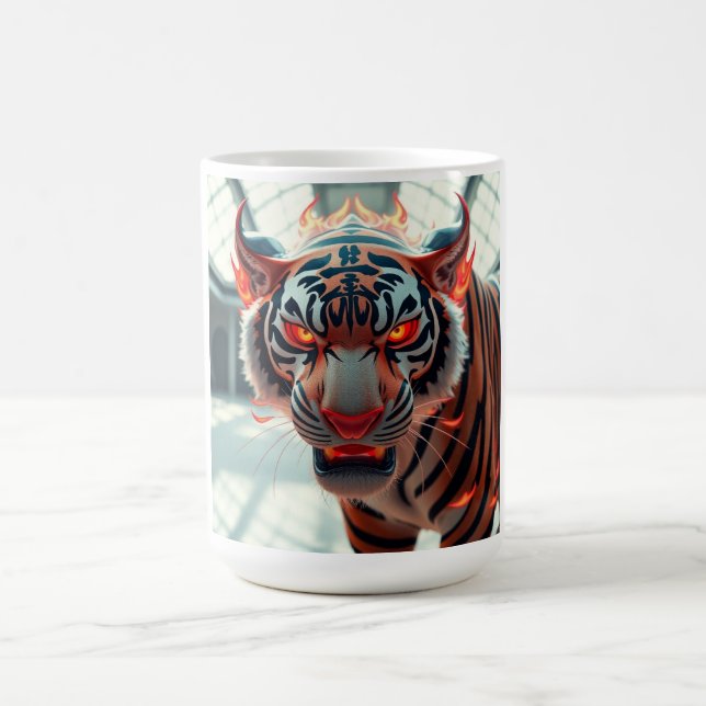Wilder Tiger Kaffeetasse (Mittel)