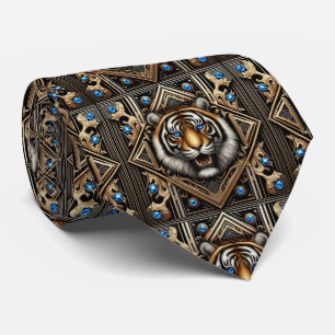Wilder Tiger Schlips Maskuline Herrenmode Krawatte