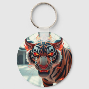 Wilder Tiger Schlüsselanhänger