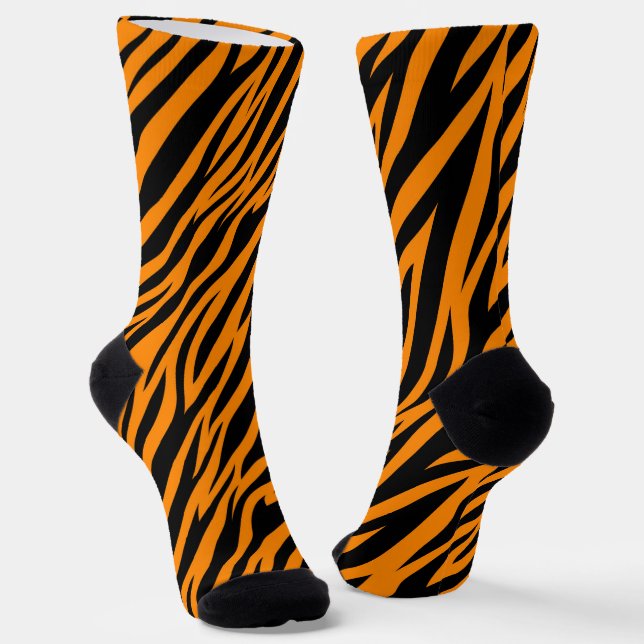 Wilder Tiger  Socken (Gewinkelt)