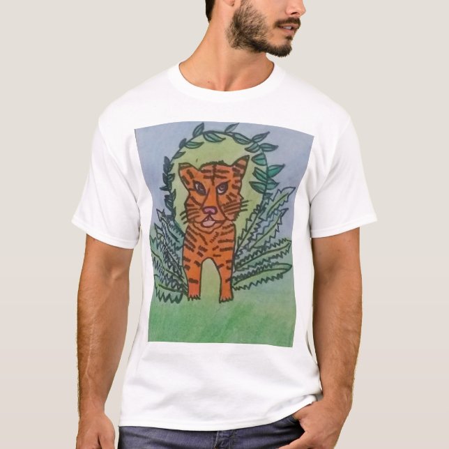 wilder Tiger  T-Shirt (Vorderseite)