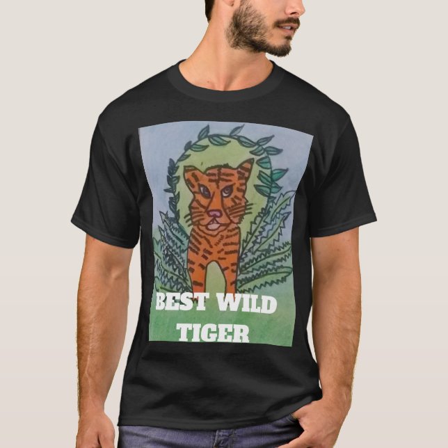 Wilder Tiger T-Shirt (Vorderseite)