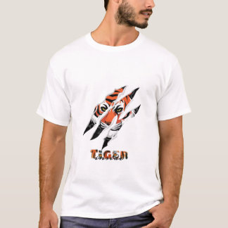 Wilder Tigerkrallenriss – Wildtier-Powered-Design T-Shirt