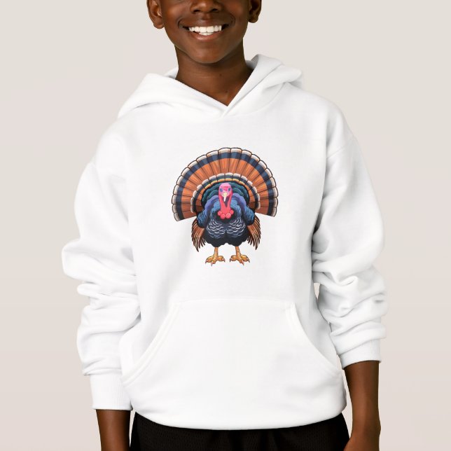 Wilder Truthahn Hoodie (Vorderseite)