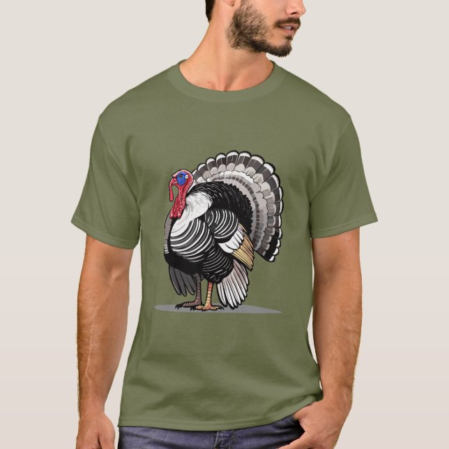 Wilder Truthahn T-Shirt (Vorderseite)