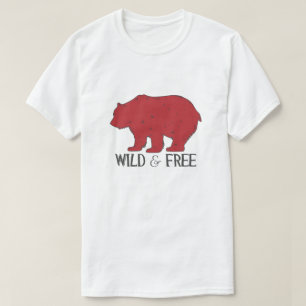 Wilder und freier Grizzlybär T-Shirt