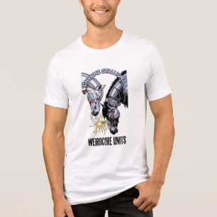 Wilder und freier majestätischer Hirsch Tri-Blend Shirt