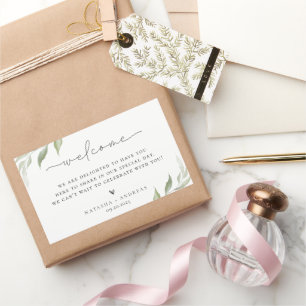 Wilder Wald Begrüßung rechteckiger Aufkleber