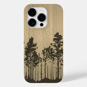 Wilder Wald - Schnittholz - Holz Case-Mate iPhone 14 Pro Hülle