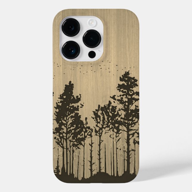 Wilder Wald - Schnittholz - Holz Case-Mate iPhone Hülle (Rückseite)