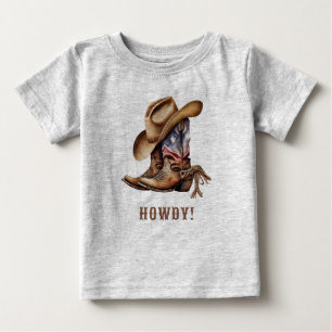Wilder Westen Cowboy Howdy Baby T-shirt